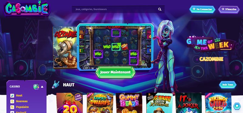 En savoir plus sur casombie casino